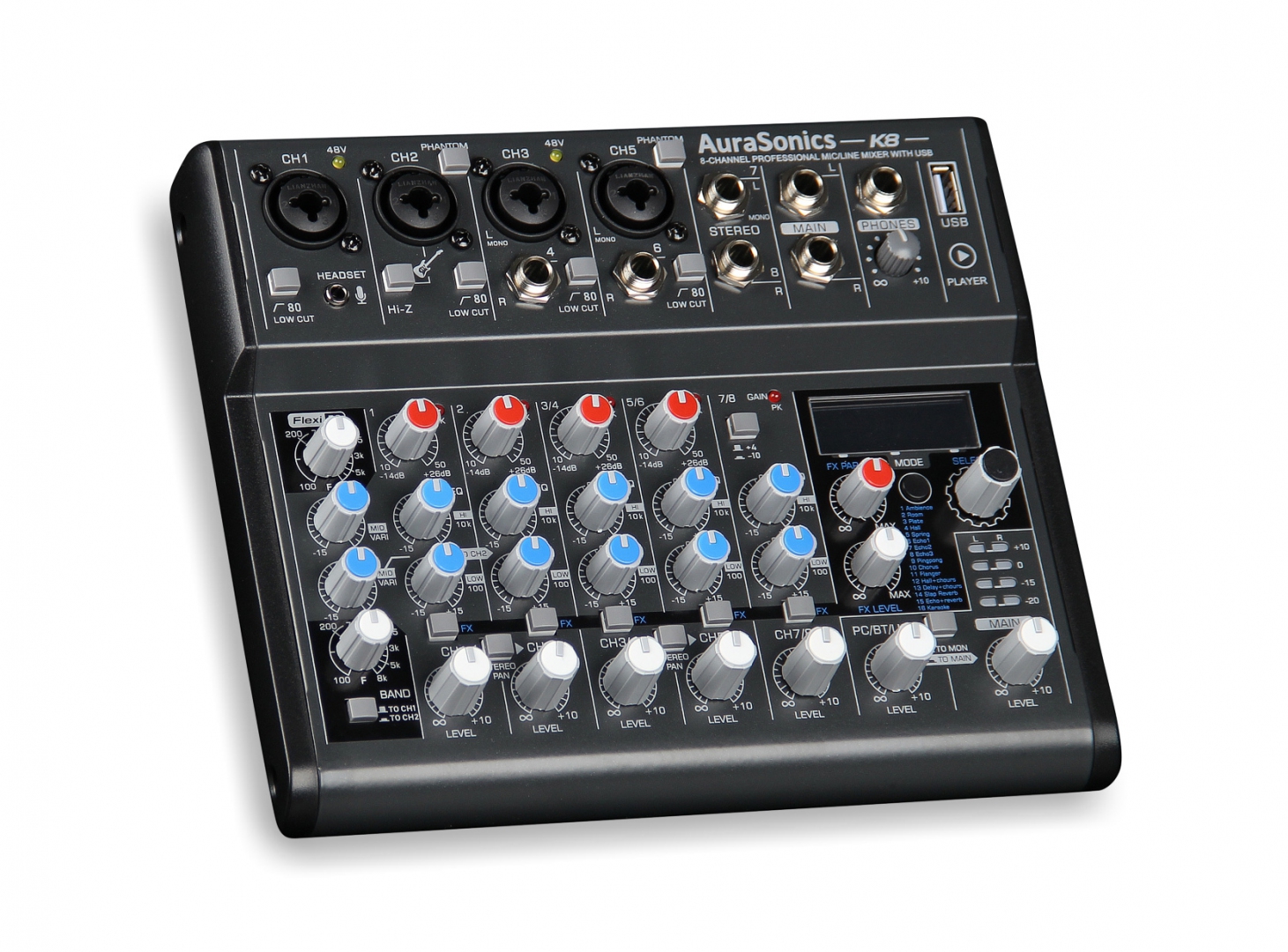 AuraSonics K8 компактный микшерный пульт в Реутове