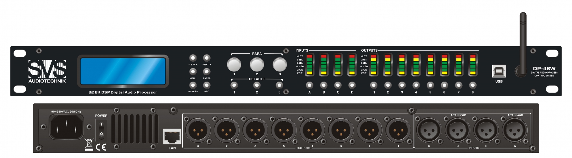 SVS Audiotechnik DP-48W Цифровой процессор: 4 входа 8 выходов в Реутове