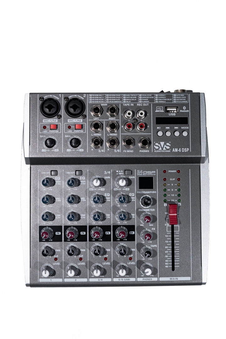 SVS Audiotechnik mixers AM-6 DSP Микшерный пульт аналоговый, 6-канальный SVS Audiotechnik mixers в Реутове