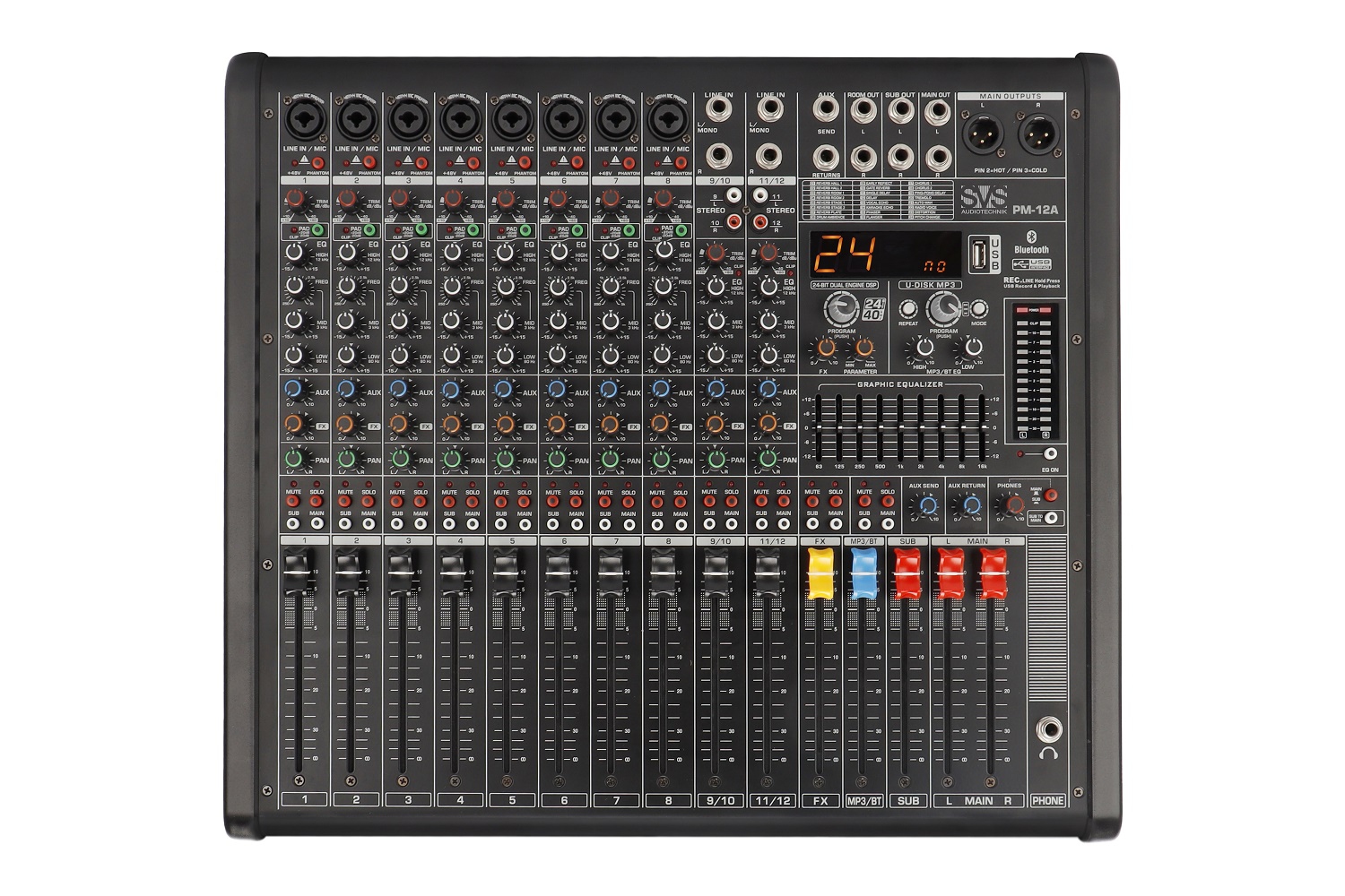 SVS Audiotechnik mixers PM-12A Активный аналоговый микшерный пульт, 12-канальный в Реутове